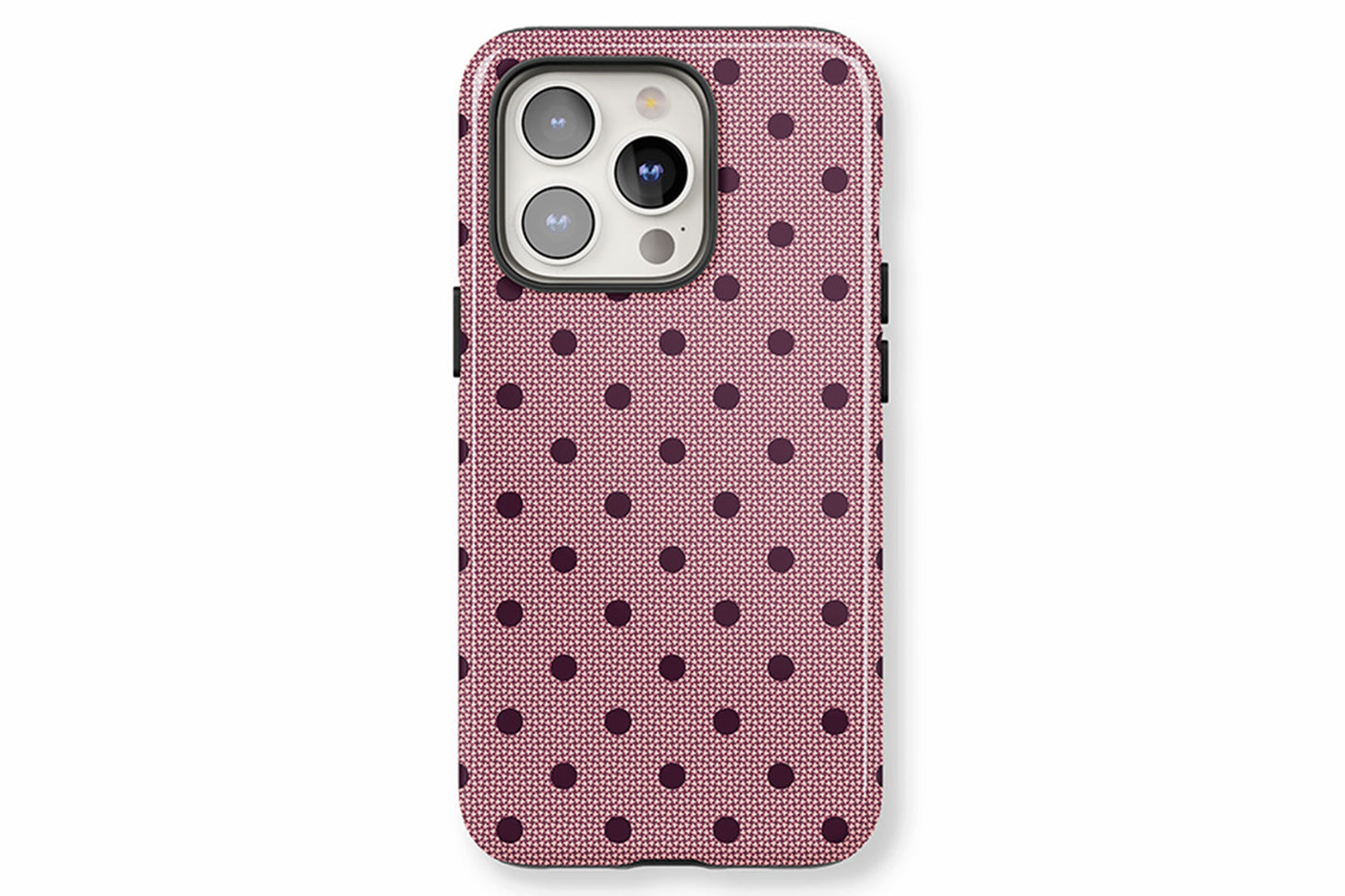 Burgundy Spot phone case