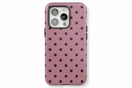 Burgundy Spot phone case