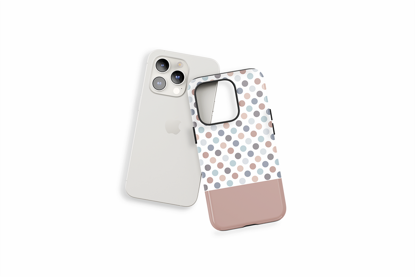 An example of our Magsafe compatible phone case with our Chocco Spotty design