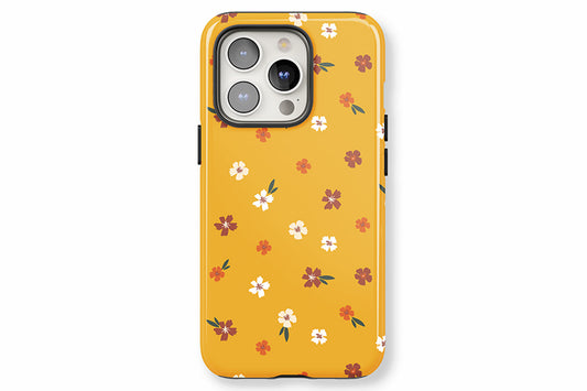 Mustard Floral phone case