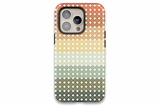 Gradient Floral Stripe phone case