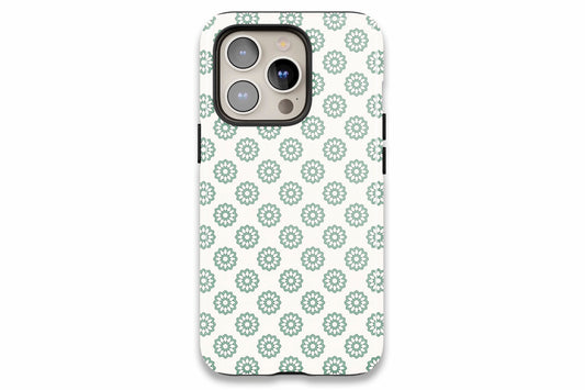 Green And Nude Floral phone case