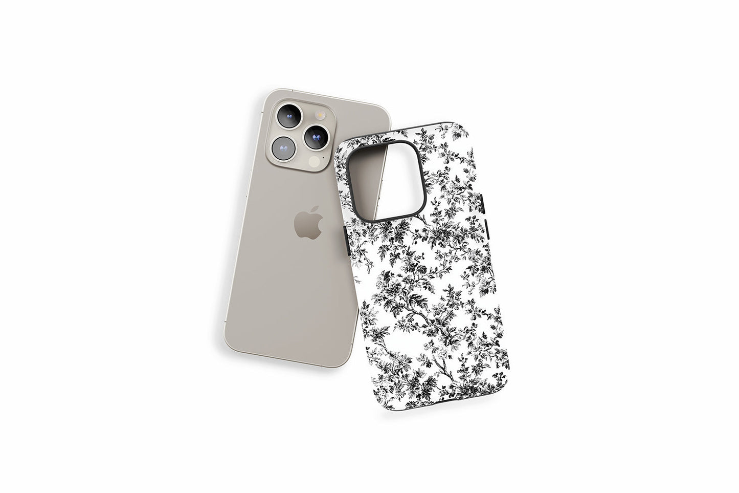 An example of our Magsafe compatible phone case with our Mono Floral design