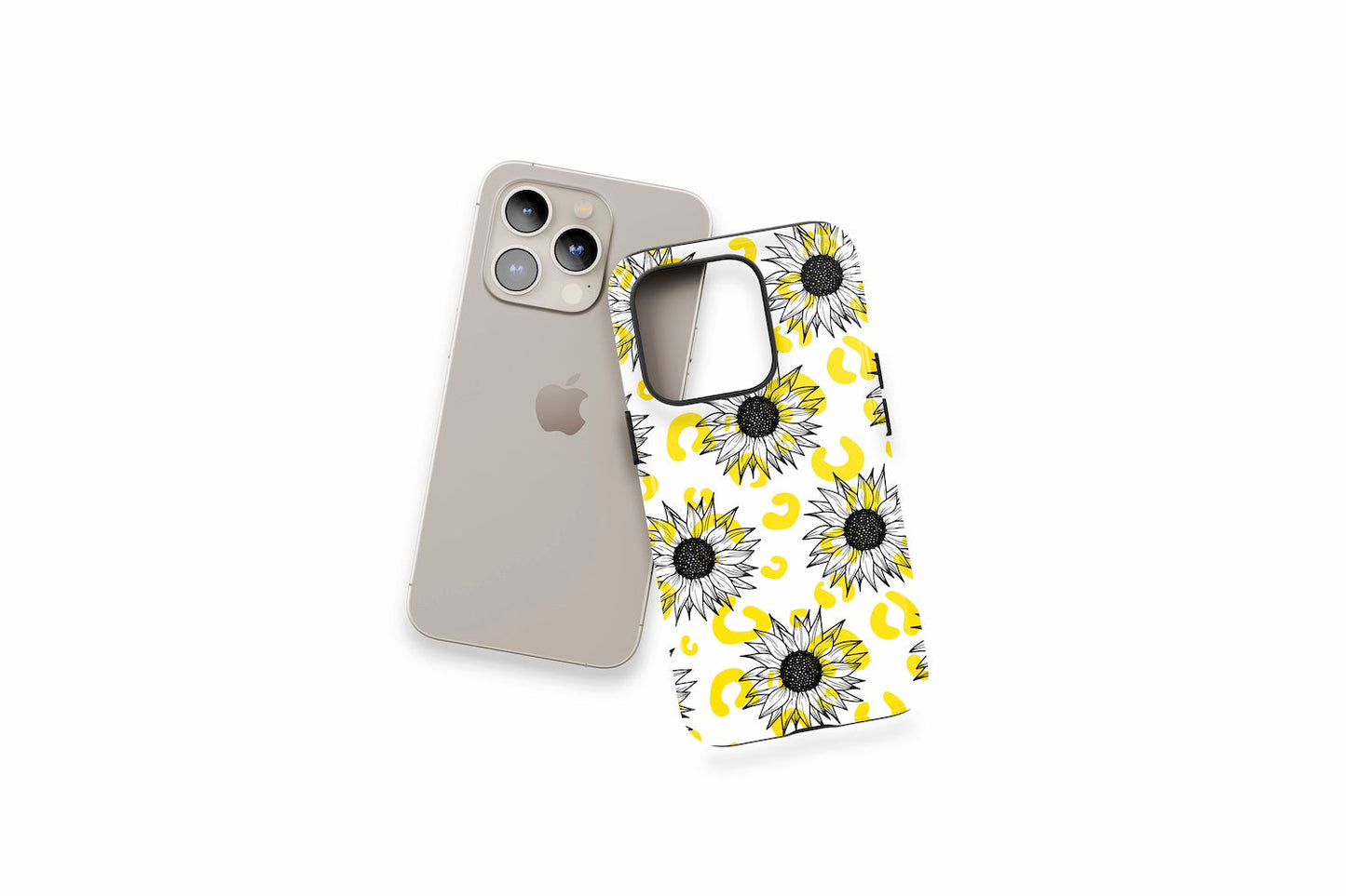An example of our Magsafe compatible phone case with our Sunflowers design