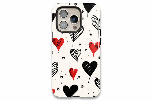 Vintage Hearts phone case