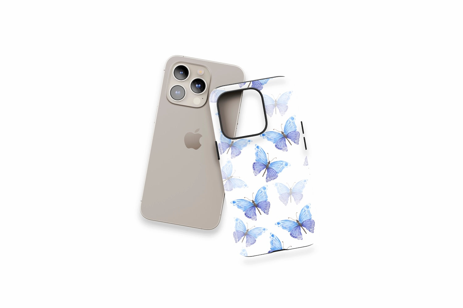 An example of our Magsafe compatible phone case with our Watercolour Butterfly design